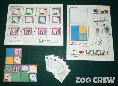 Zoo Crew basic board setup