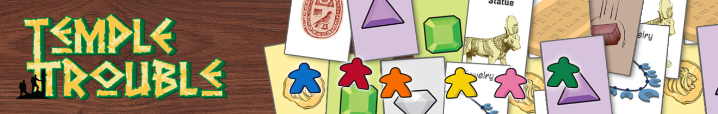 Temple Trouble header graphic